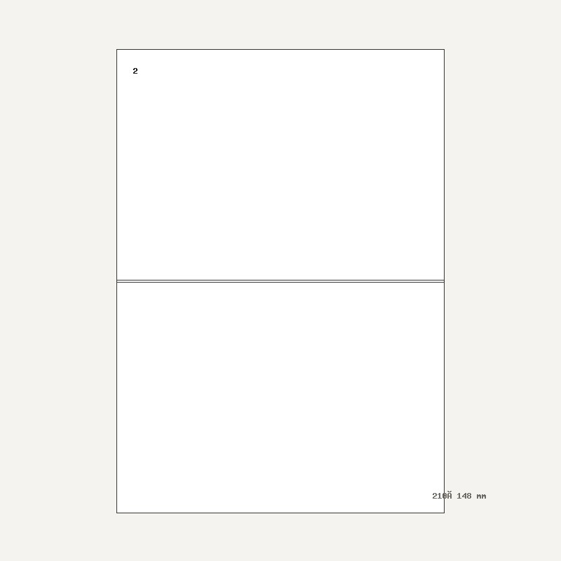 Etichete A4 2 buc. — 210×148 mm, 210 × 148 mm, 2 buc/foaie